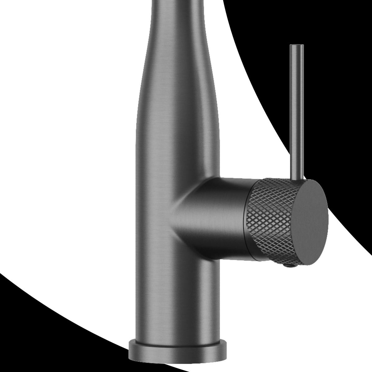 KÜCHENARMATUR Vector Gun Grey - Grau, Metall (27/46/27cm) - Granitan