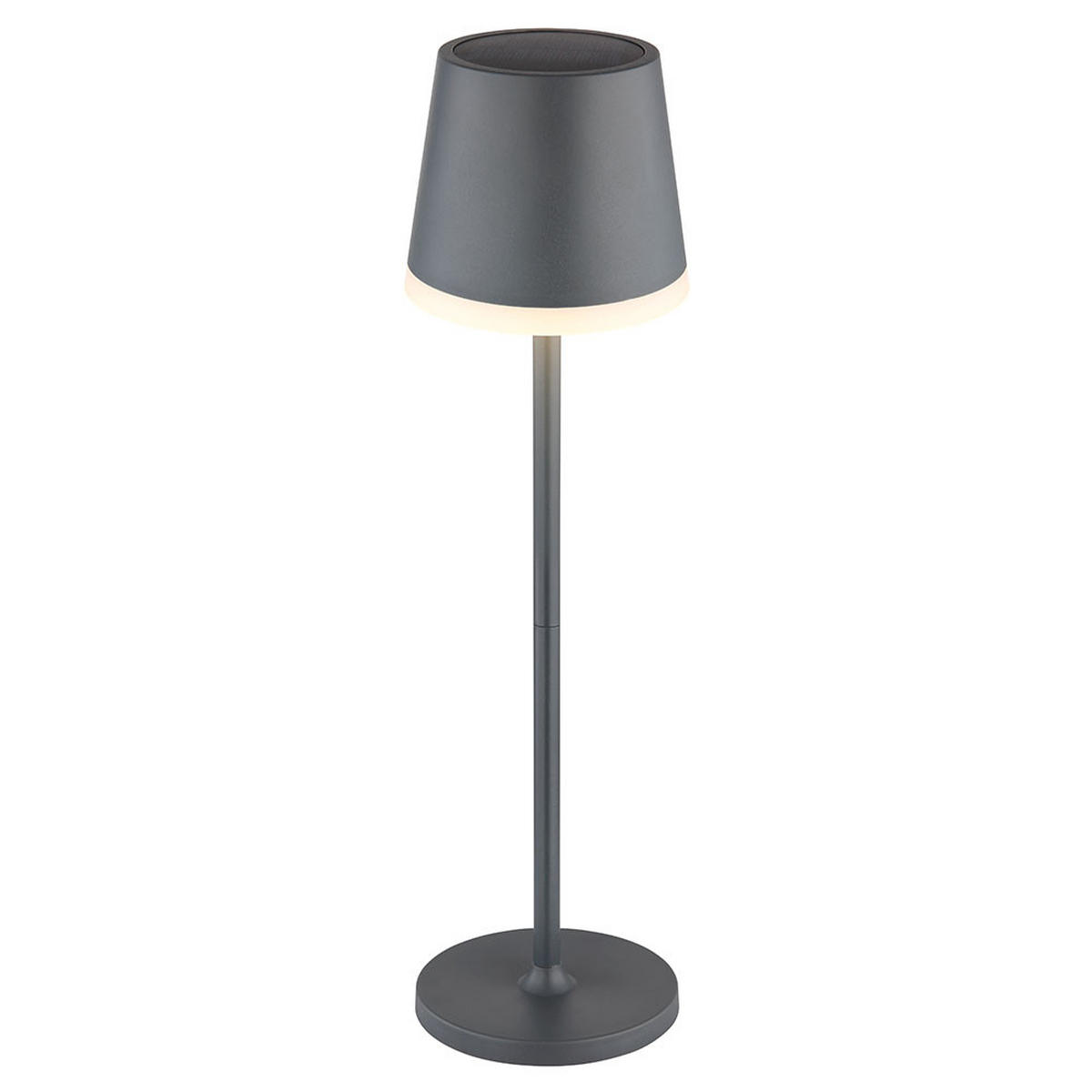 LED AUSSENLEUCHTE Solarleuchte Anthrazit - Anthrazit, Metall (11/11/41cm) - Globo Lighting