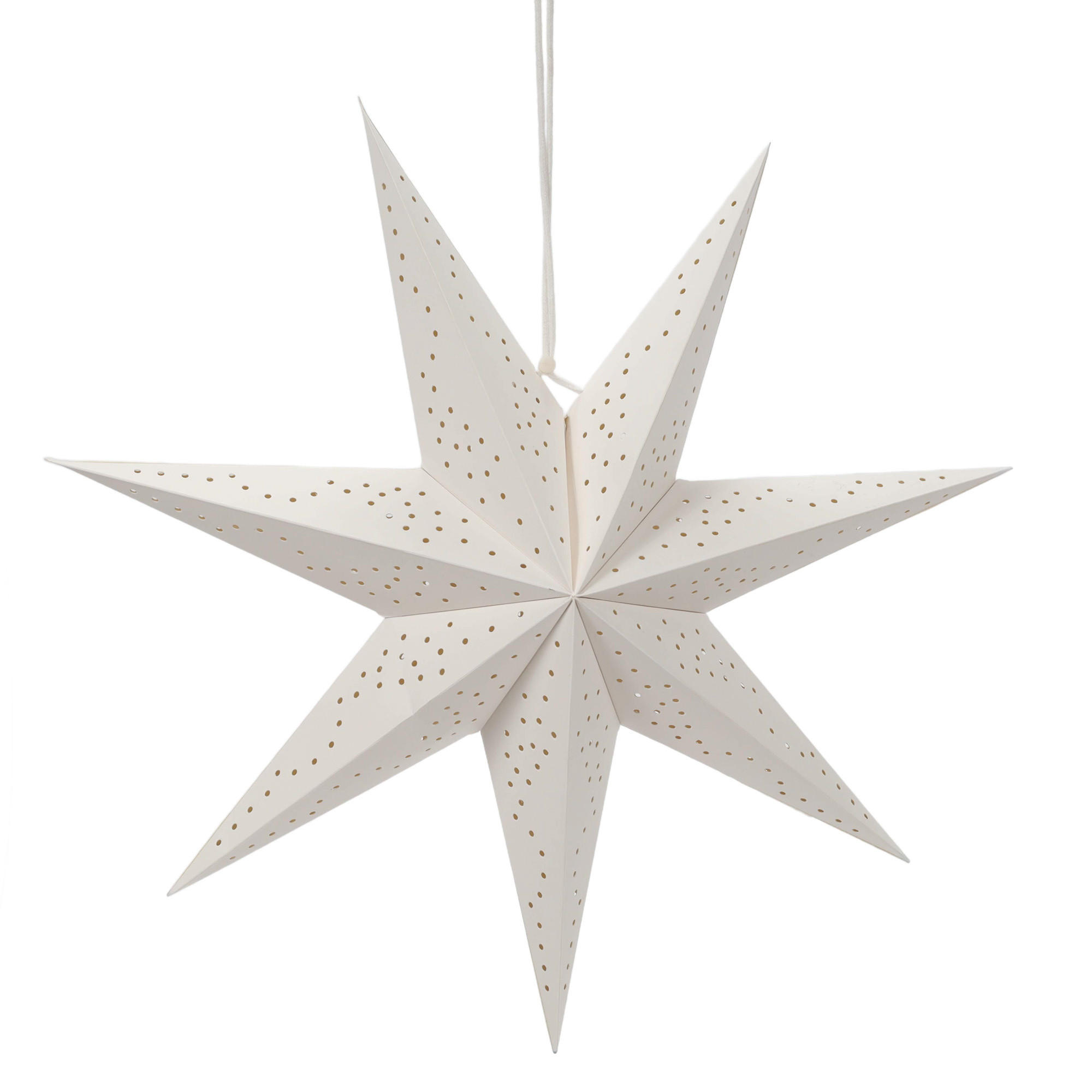 PAPIERSTERN Fensterdekoration 45 cm - Weiß, Papier (15/45/45cm) - Home Styling Collection