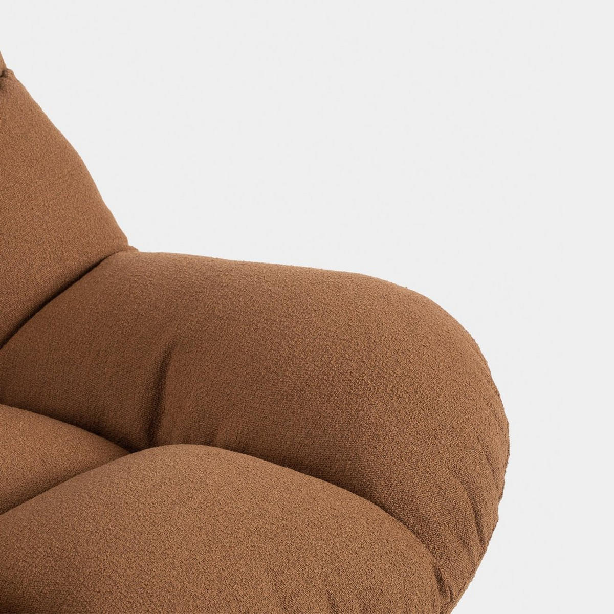 DREHSTUHL Kato Terrakotta / Orange 77 cm x 86 cm - Terracotta, Textil (77/86/80cm) - Klast Home