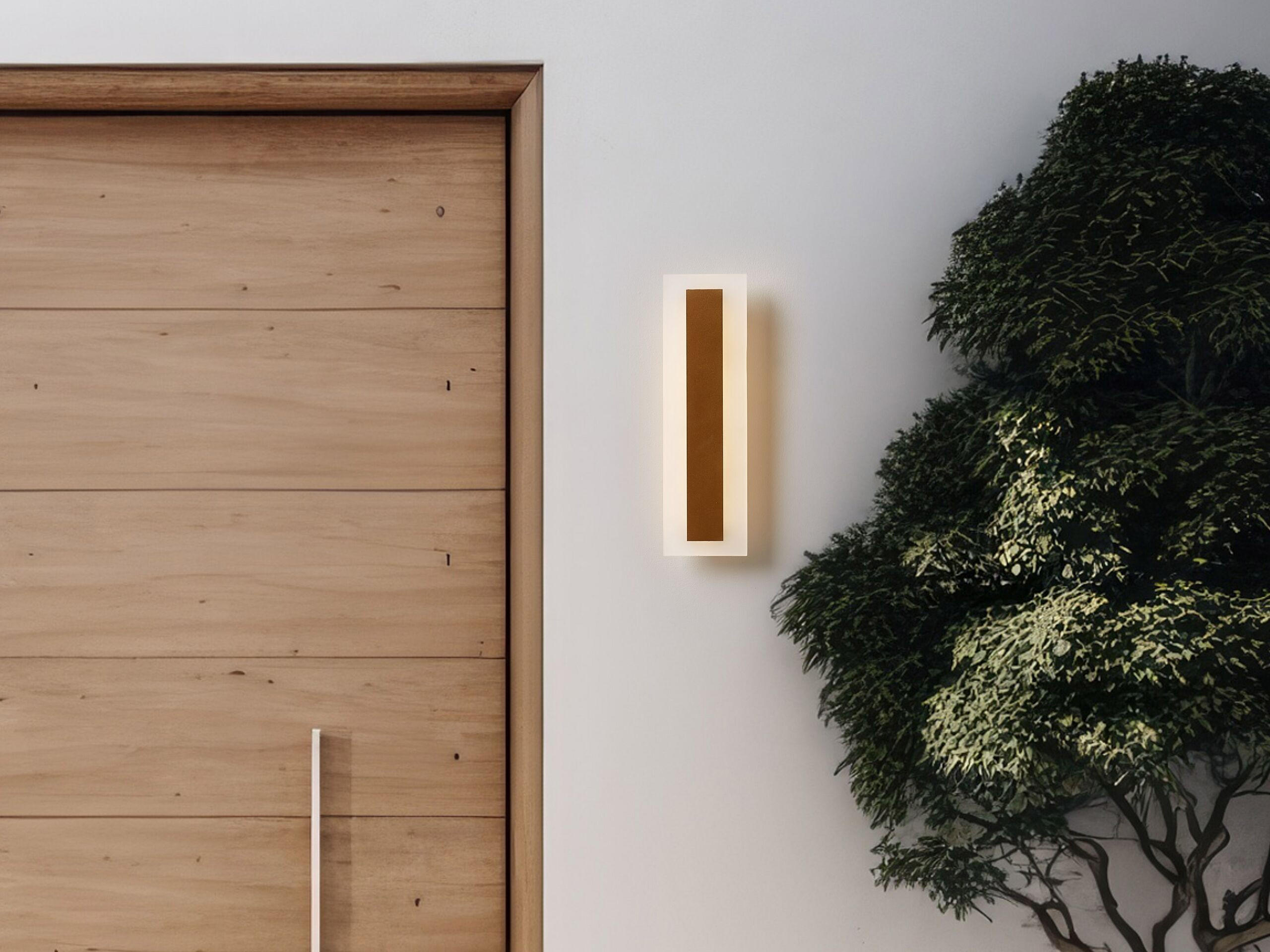 AUßENWANDLEUCHTE Rosalie 4/9/30 cm - Goldfarben, Metall (9/30/4cm) - Beliani