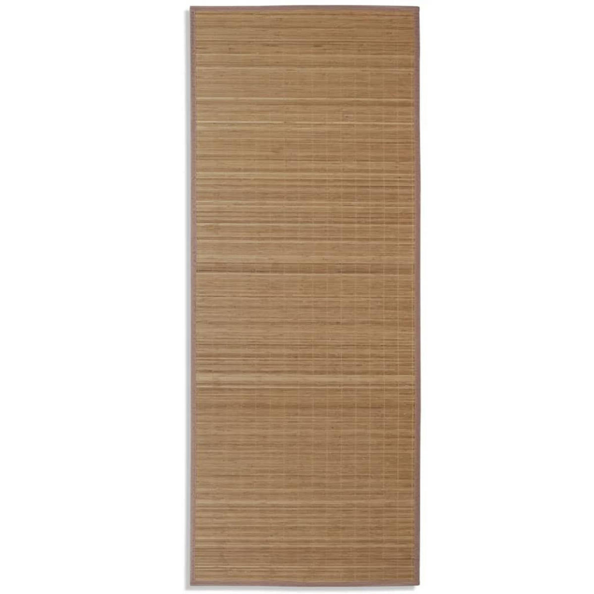 TEPPICH Rechteckig 80/200 cm aus Bambus Braun - Braun, Naturmaterialien/Holz (80/200cm) - vidaXL