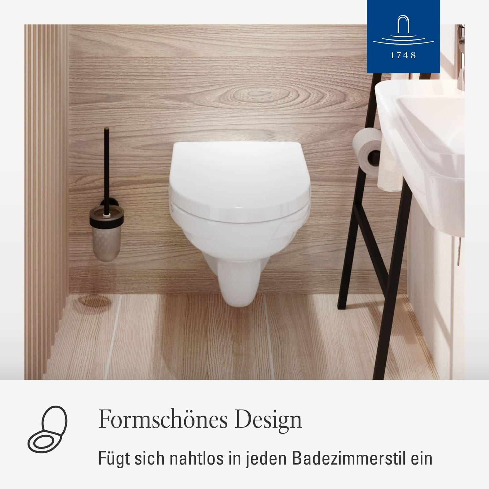 WC-SITZ O.novo weiß 423 x 368 x 51 mm - Weiß, Kunststoff (36.8/5.1/42.3cm) - Villeroy & Boch
