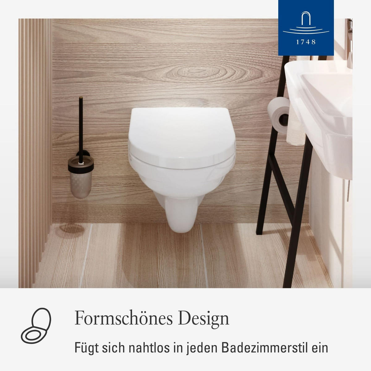 WC-SITZ O.novo weiß 423 x 368 x 51 mm - Weiß, Kunststoff (36.8/5.1/42.3cm) - Villeroy & Boch
