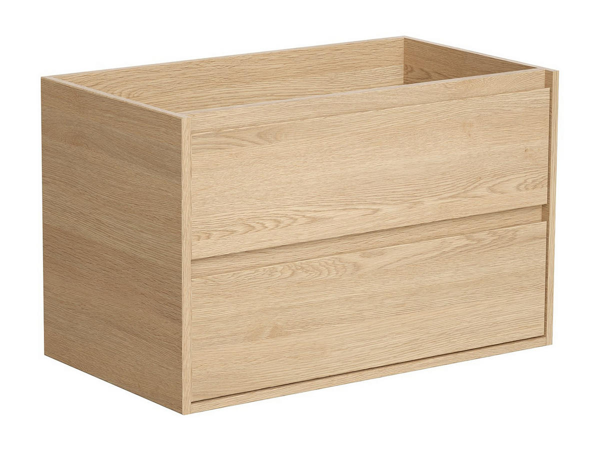 WASCHBECKENUNTERSCHRANK - 80 cm x 45 cm - holz - naturfarben hell Milipam - Naturfarben, Holz (80/50/45cm) - Vente-Unique