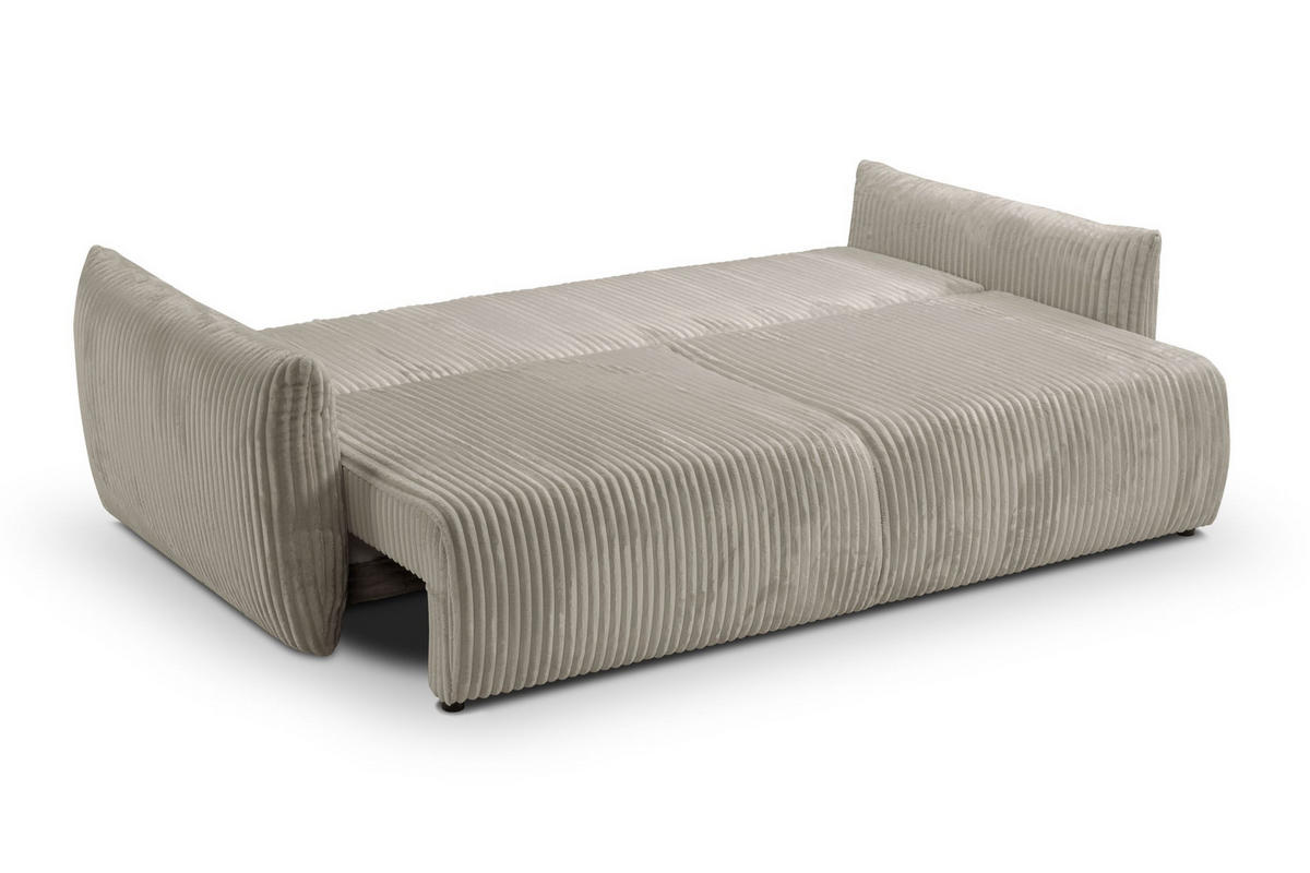SOFA Hallora - Creme (Tilia 11) - Creme, Holzwerkstoff (240/88/108cm) - Möblo