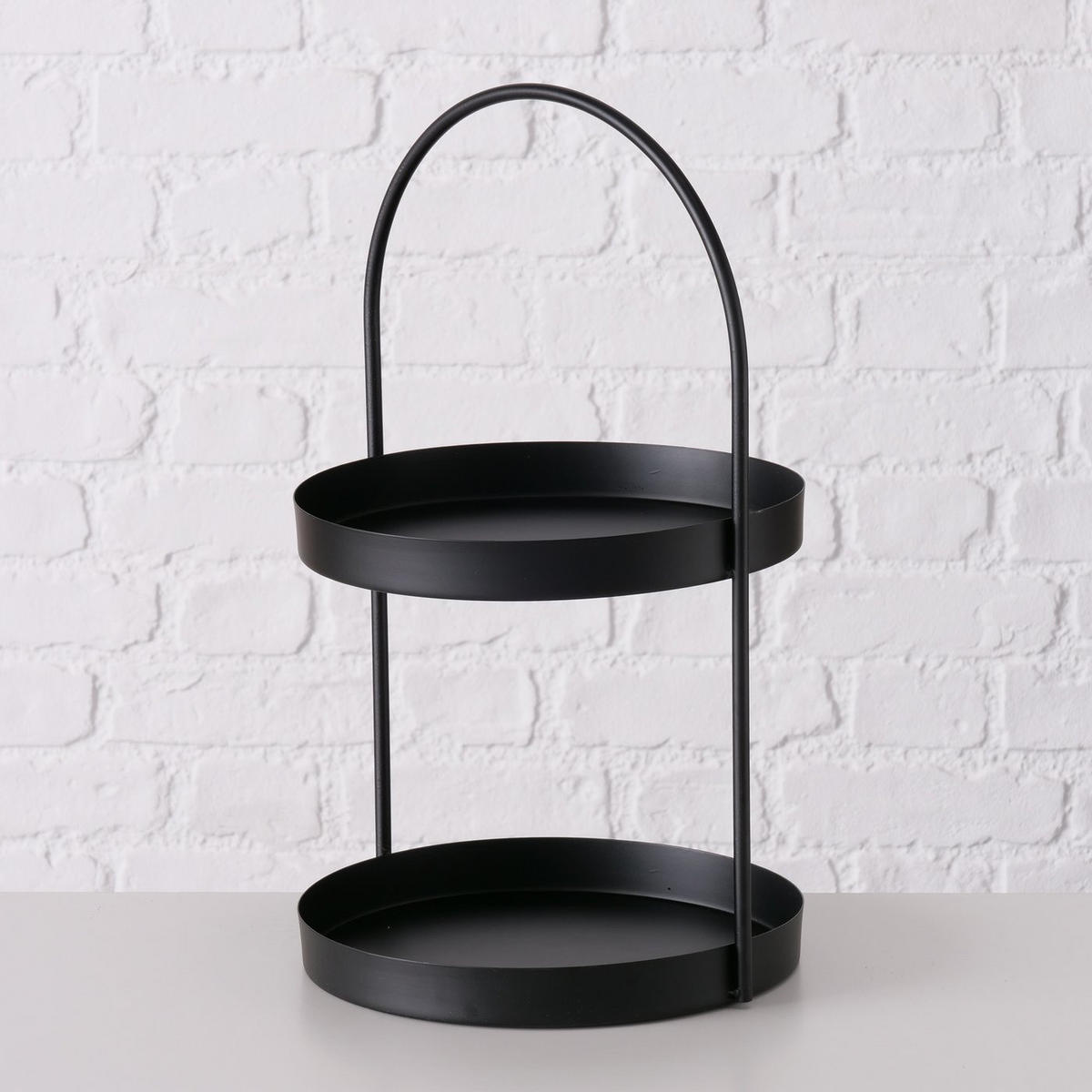 ETAGERE aus Metall Joko Schwarz 27/26/44 cm - Schwarz, Metall (44cm) - Boltze Home