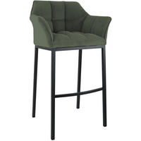 BARHOCKER Metall Grün - Schwarz/Grün, Metall (64/110/48cm) - CLP