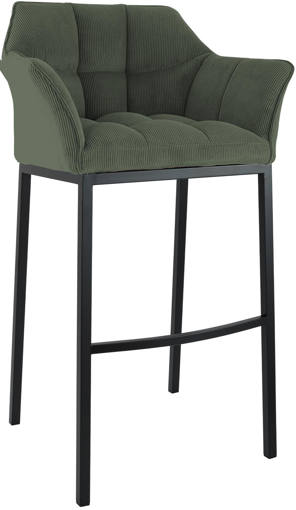 BARHOCKER Metall Grün - Schwarz/Grün, Metall (64/110/48cm) - CLP