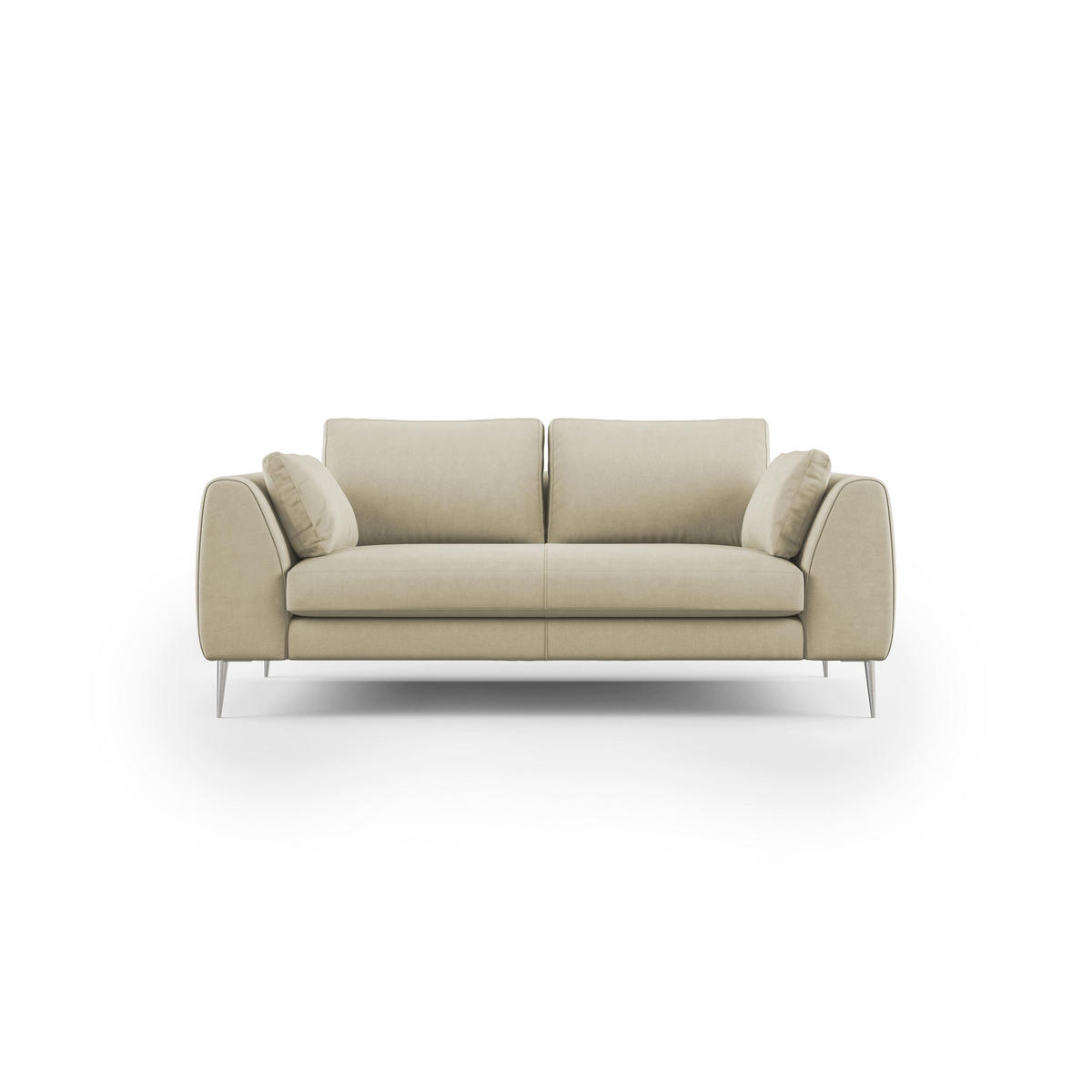 LINEARSOFA Plano - Creme, Textil (176/86/102cm) - Divani.store