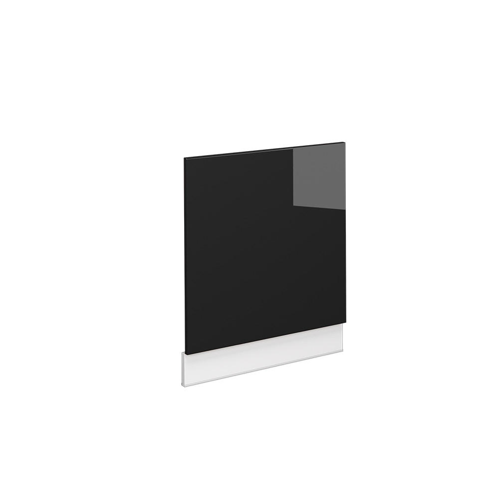 FRONTBLENDE Fame-Line Schwarz Eiche hochglanz 60 cm ohne AP - Schwarz Hochglanz/Schwarz, Holzwerkstoff (60/67.4/1.6cm) - Vicco