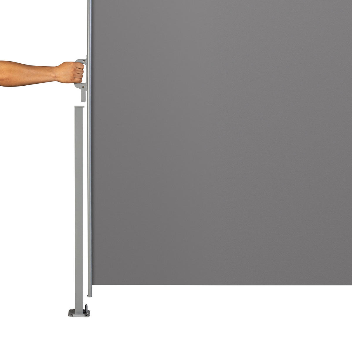 SEITENMARKISE 300x180 - Hellgrau, Textil (300/180cm) - SVITA