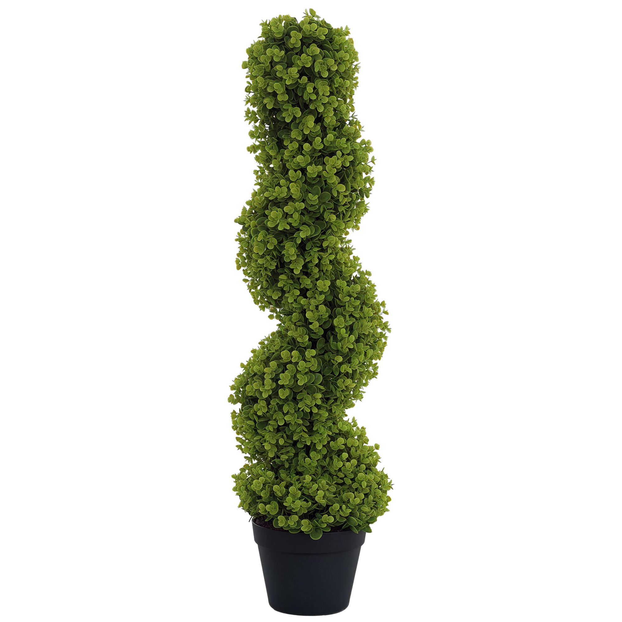 KUNSTPFLANZE, Künstlicher Spiral-Eukalyptus mit Topf, Höhe 90 cm, für drinnen & draußen, Grün - Multicolor, Kunststoff (90cm) - FORIOUS