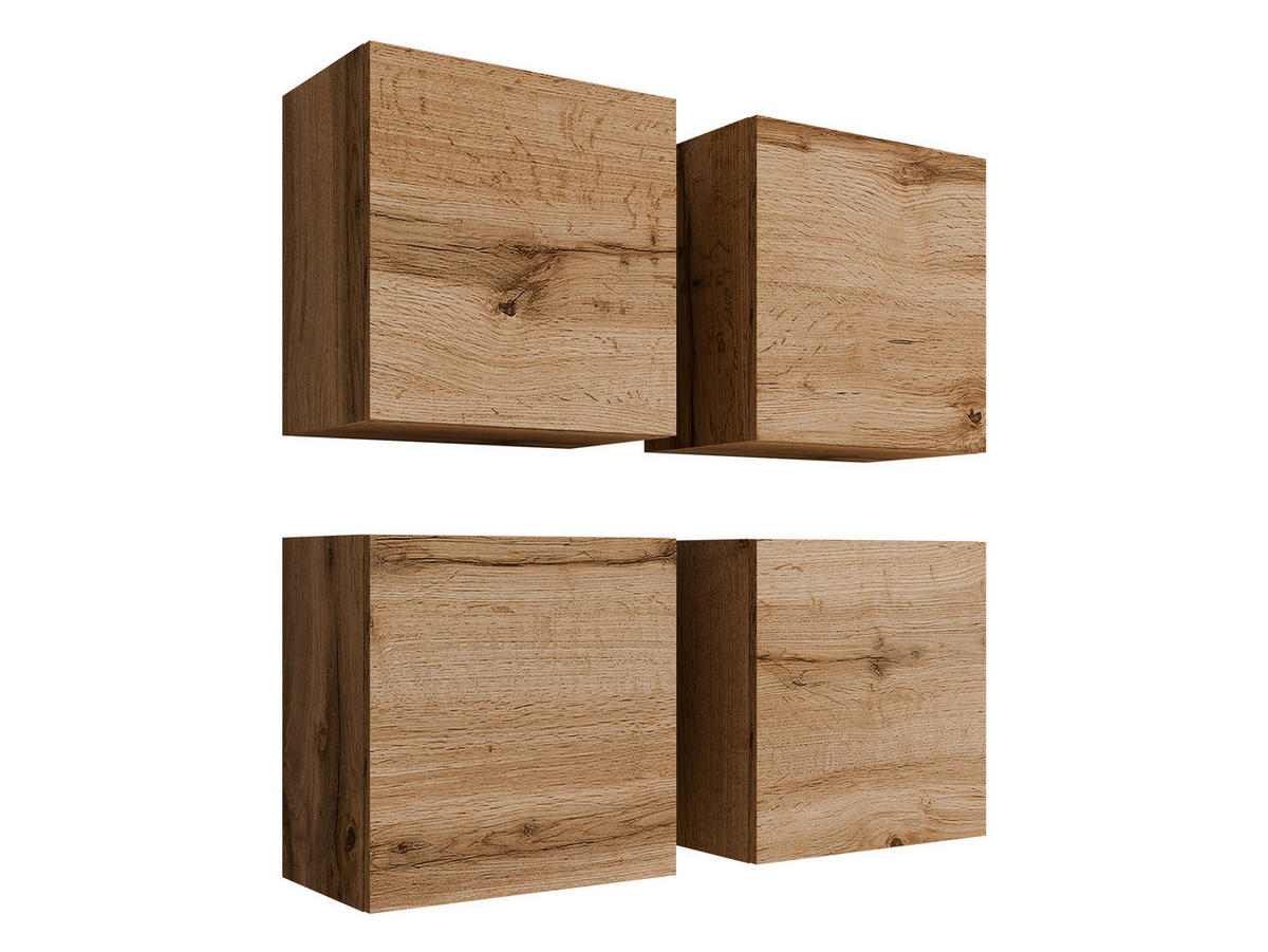 HÄNGEVITRINE Vigo - Eiche Wotan, Holzwerkstoff (100/100/30cm) - MIRJAN24
