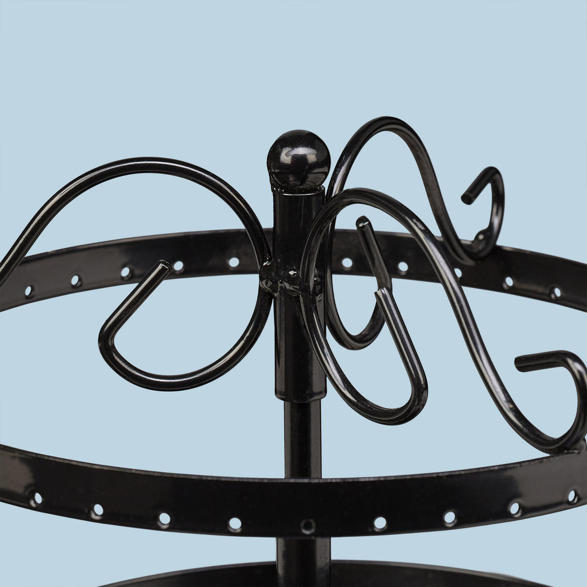 OHRRINGHALTER - Schwarz, Metall (16.5/30/16.5cm) - Relaxdays