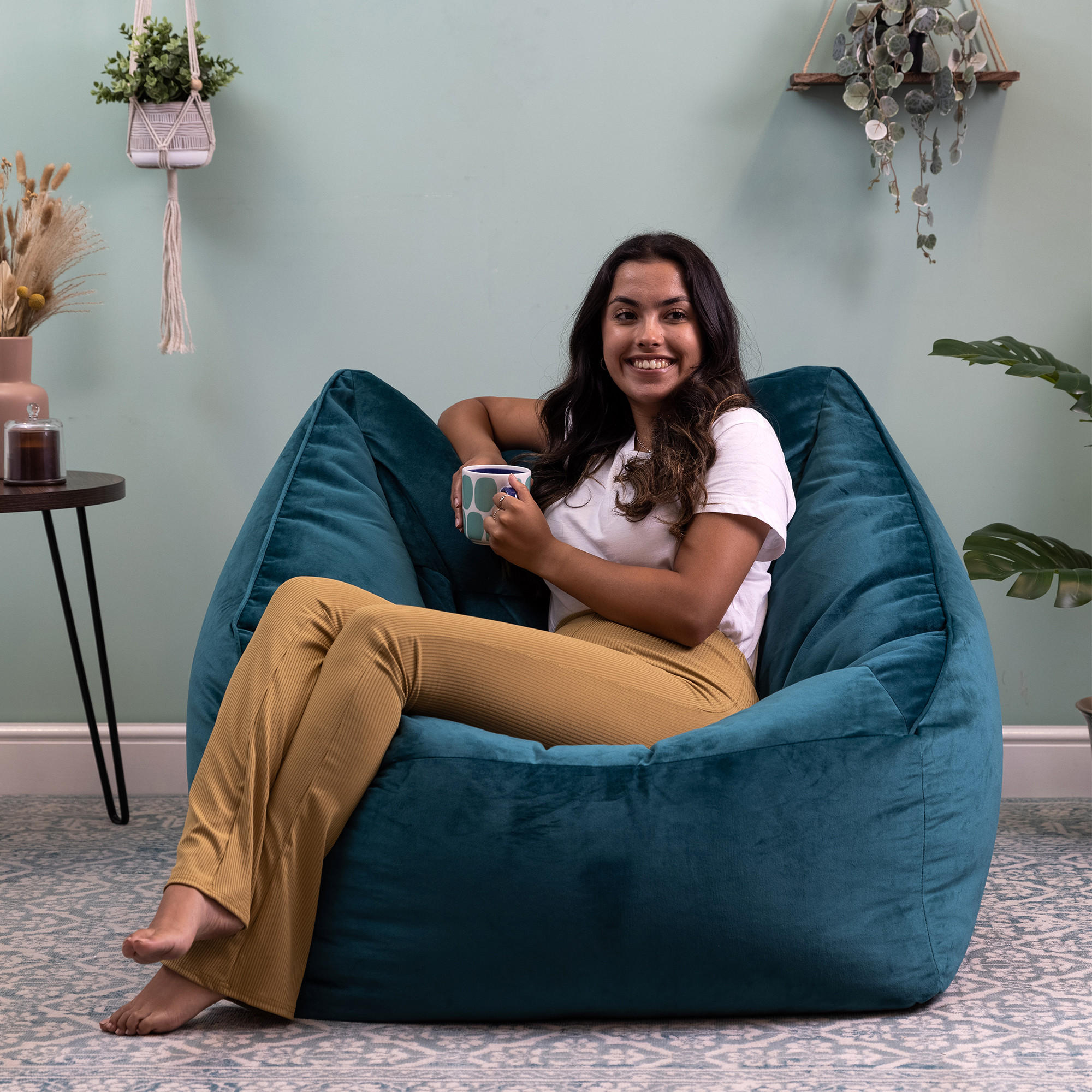 SITZSACK Sessel Natalia - Grün, Textil (97/73/84cm) - icon