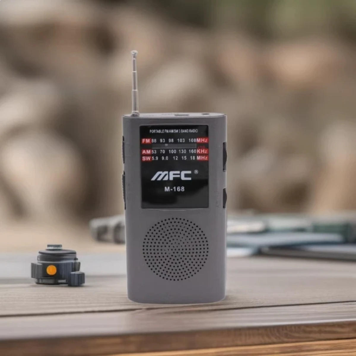 RADIO EMERGENCY AM/FM/SW-Dreibandradio - Grau, Kunststoff (6.8/2.7/13.3cm) - Authentics