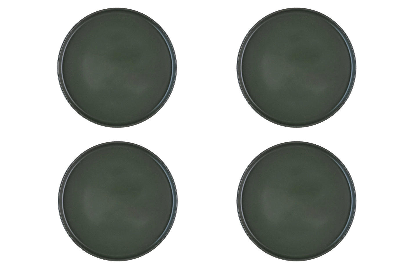 TELLER Scandi Ø27,5cm - 4er-Set - Olive - Grün, Keramik (27.5cm) - Björn