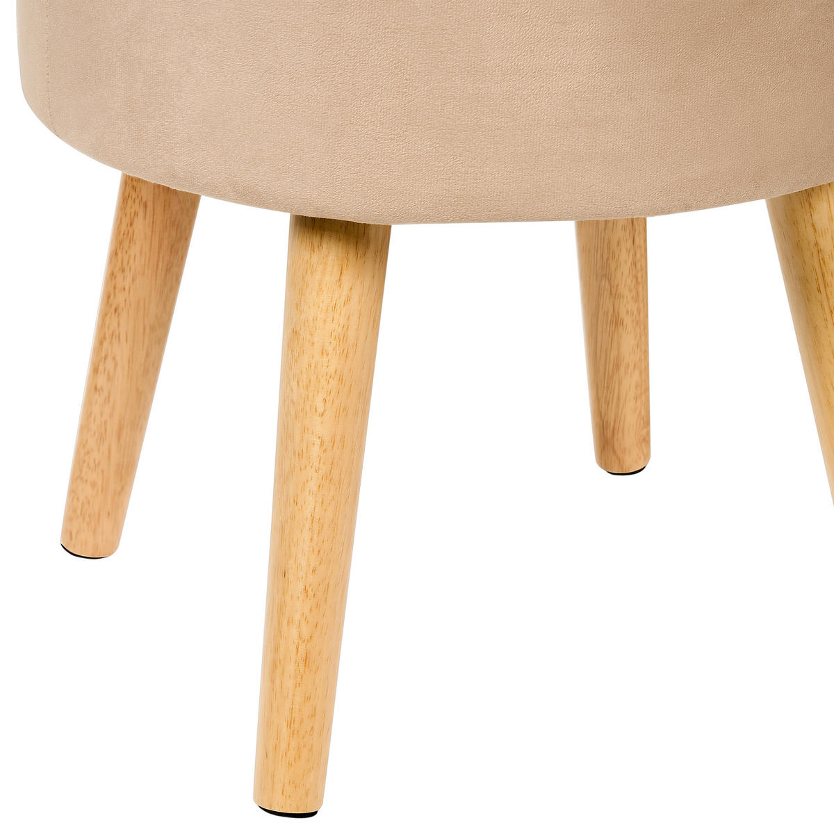 HOCKER Neely 39/39/43 cm - Beige, Textil (39/43/39cm) - Beliani