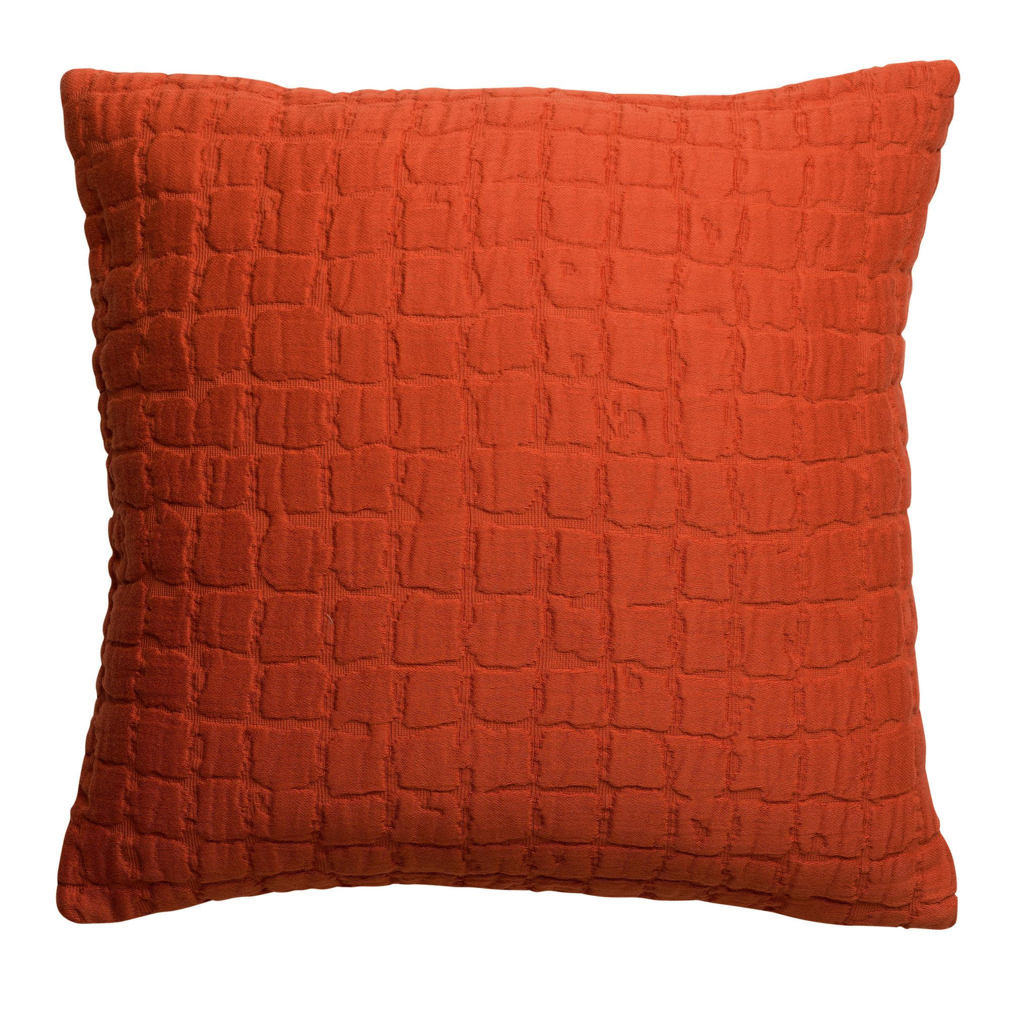 KISSEN Swami rooibos 45 x 45 cm - Dunkelorange, Textil (45/45cm) - Vivaraise