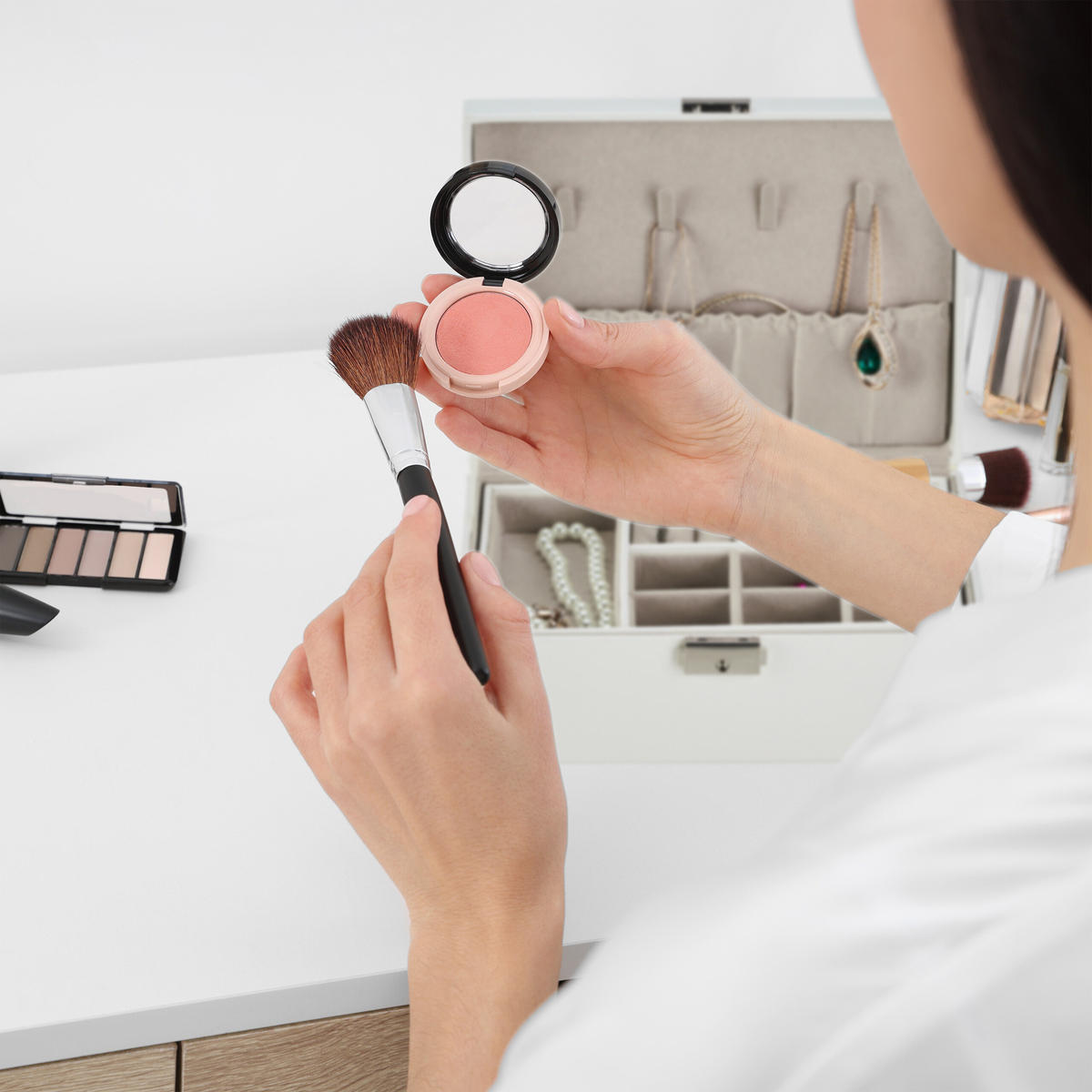 SCHMUCKKASTEN - Multicolor, Holzwerkstoff/Kunststoff (23/9.5/17.5cm) - Relaxdays