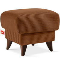 FUẞSTÜTZE GUSTAVO II, Rostbraun - Rotbraun/Braun, Holz/Holzwerkstoff (53/49/53cm) - KONSIMO®