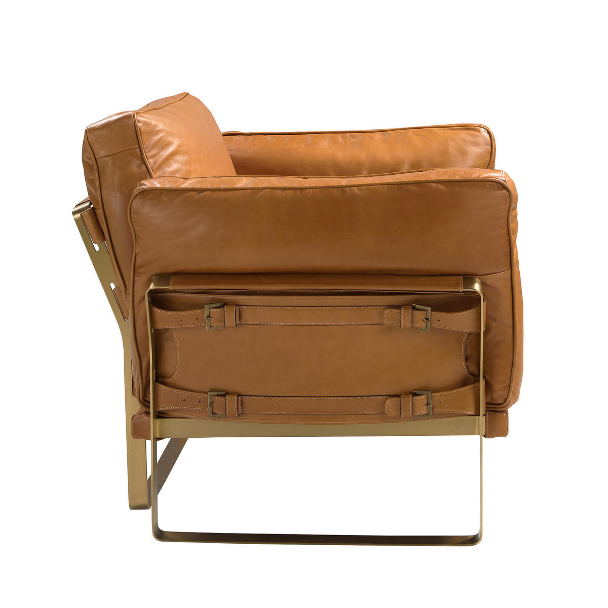 SESSEL Kamel Gold 97/88/82 - Braun, Leder (97/82/88cm) - ANGEL CERDA
