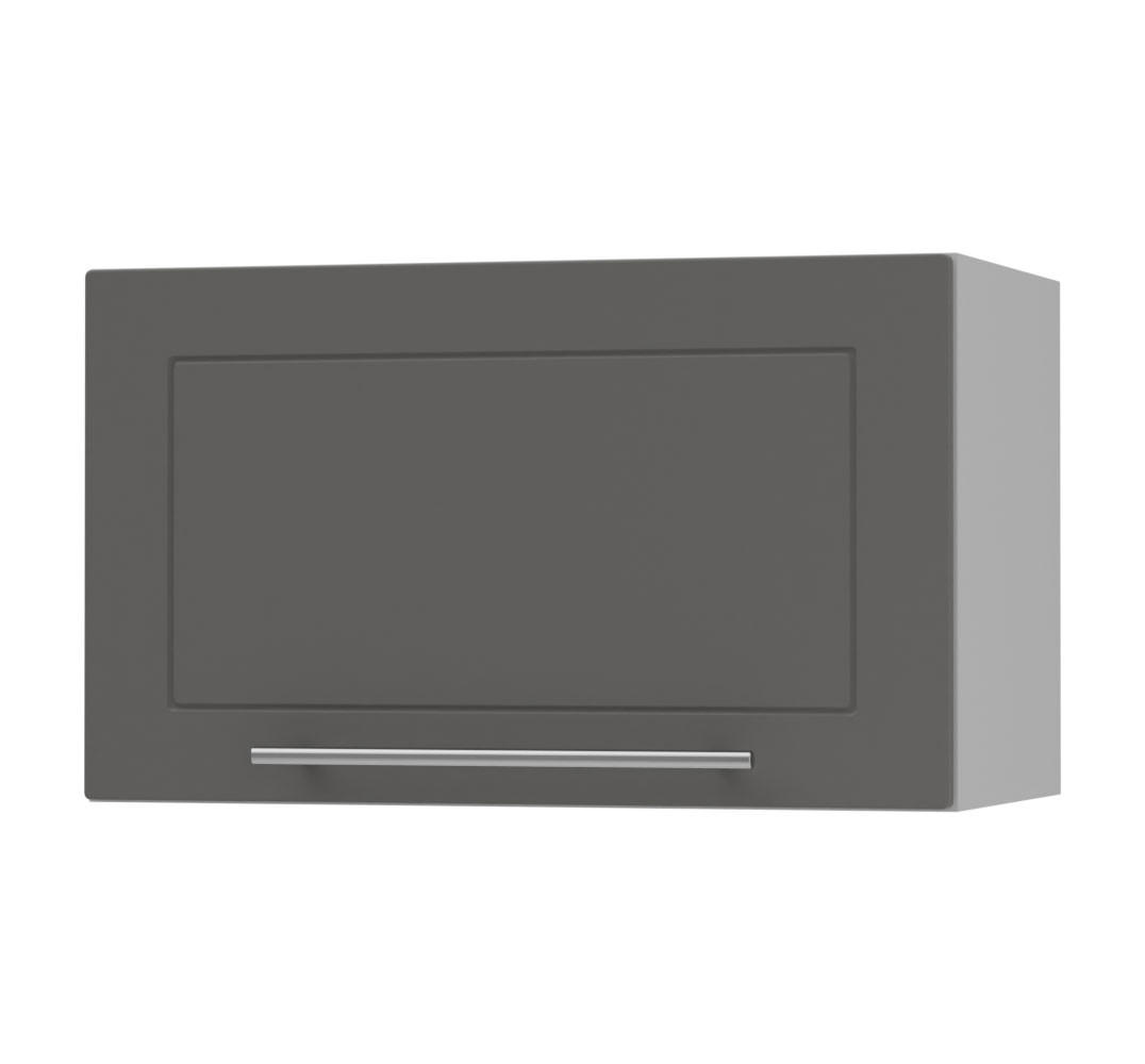 KLAPPHÄNGESCHRANK Kvantum W4B/60-AV Graphit Matt / Grau Matt 60 / 32,5 / 36cm - Graphitfarben/Grau, Holz/Holzwerkstoff (60/36/32.5cm) - Feldmann-Wohnen