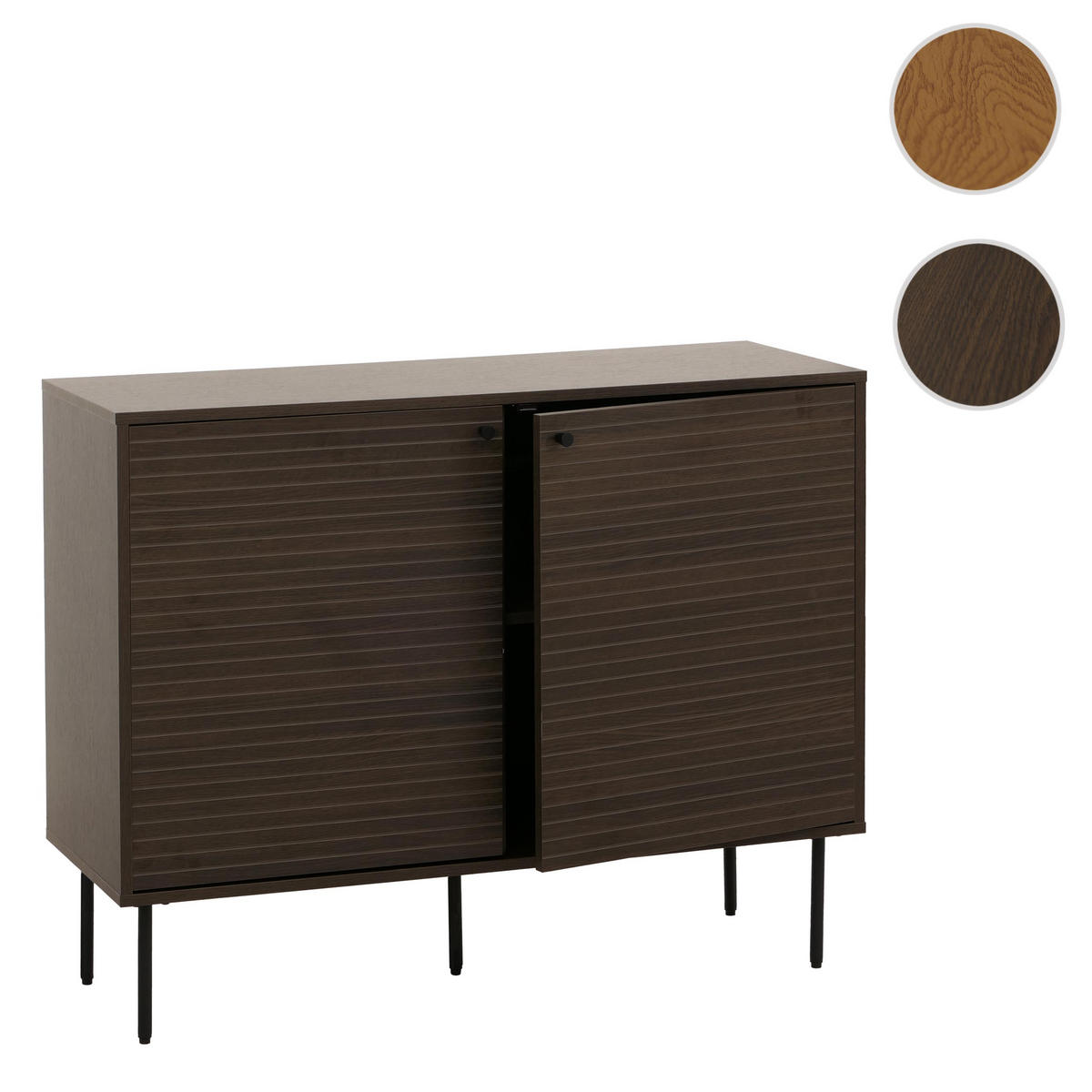SIDEBOARD Dunkelbraun - Dunkelbraun, Holz (110/86/40cm) - MCW