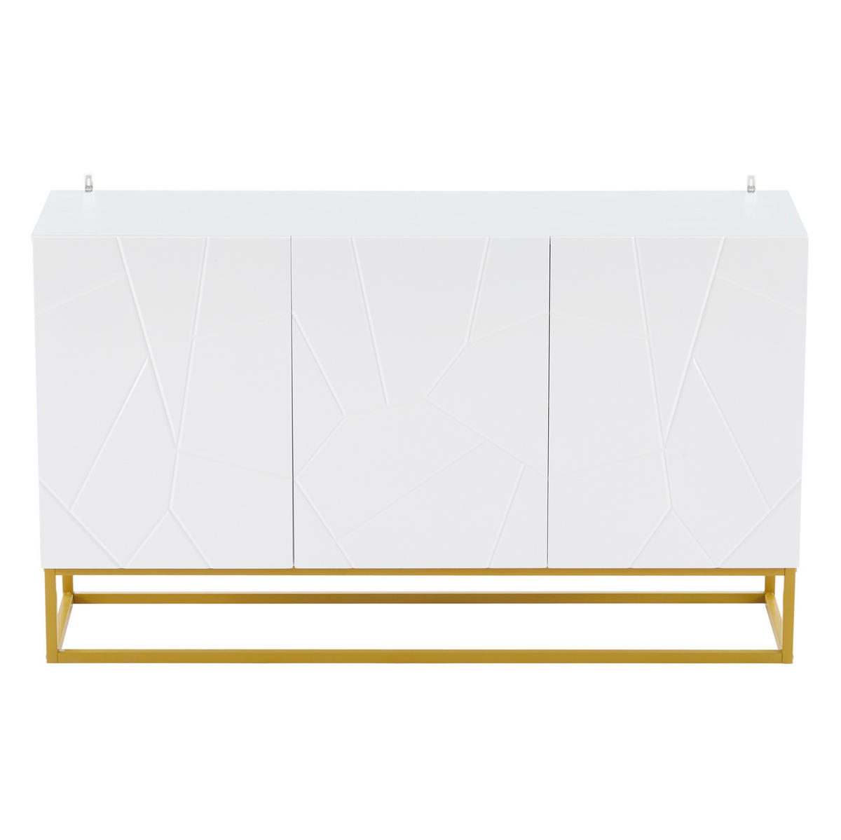 TV stolek 165/32/55 cm s elektrickým krbem, vysoký lesk a úložný prostor, Bílá/Černá - černá, kompozitní dřevo (165/55/32cm) - Redom