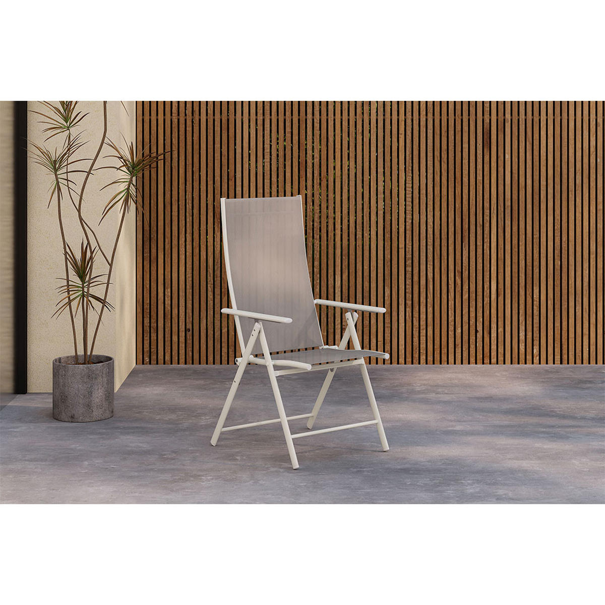 GARTENSTUHL, Levanzo, Stühle Beige, Stahl, 56 x 59 x 108 cm - Beige, Metall (56/108/59cm) - ebuy24