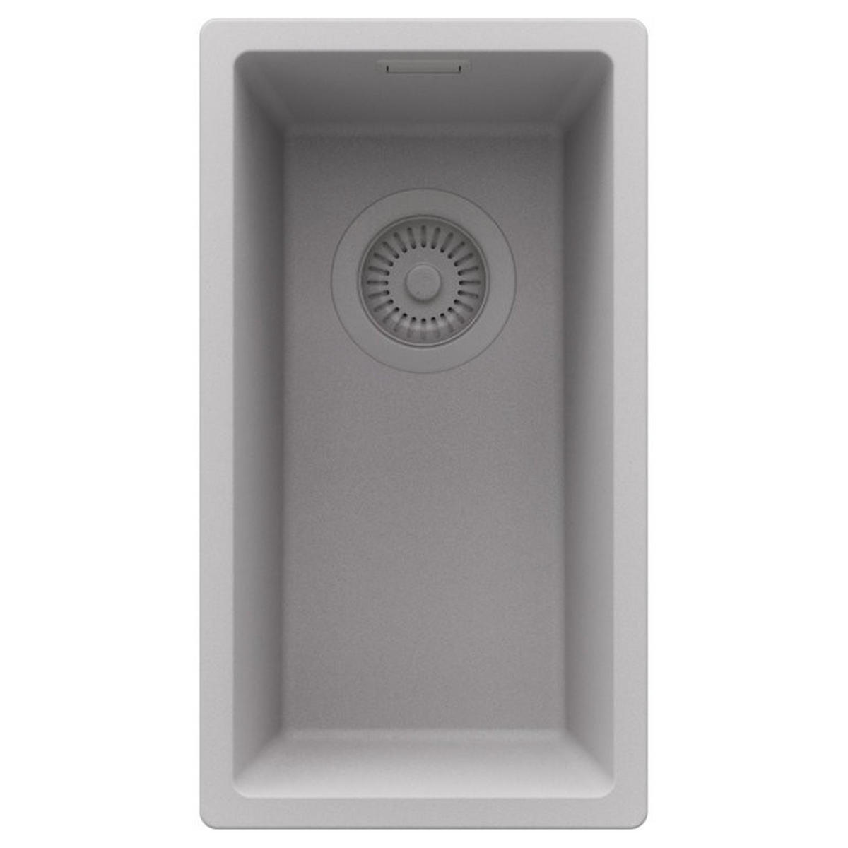 UNTERBAUSPÜLE GRANIT London, 2-er set Grau 26/47 cm 1 Becken + Ablauf-Set ab 30er Unterschrank - Grau, Kunststoff (26/20/47cm) - Primagran