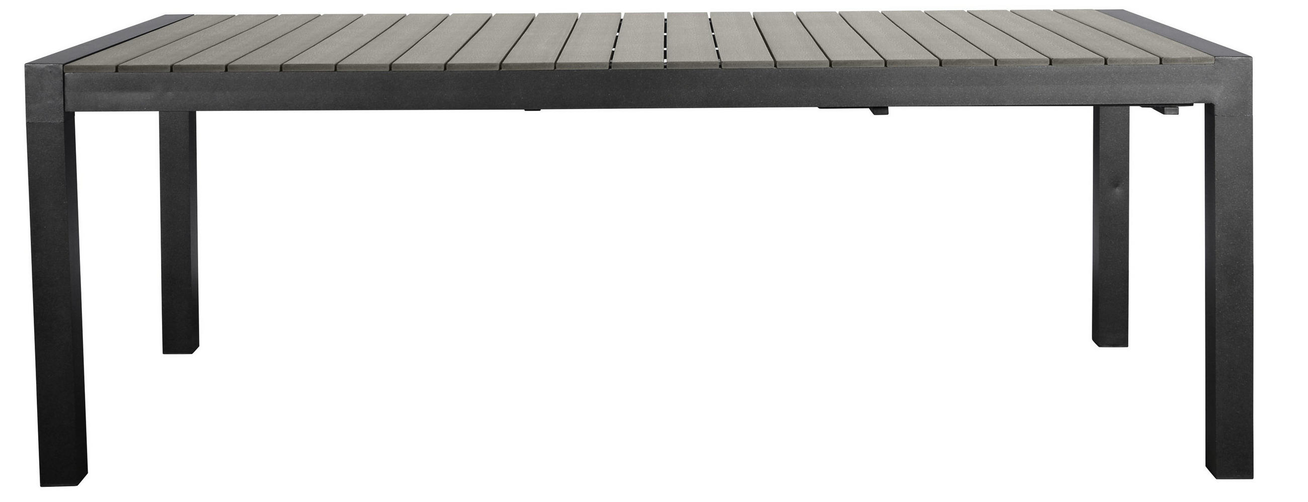 GARTENTISCH Schwarz - Schwarz, Holzwerkstoff (100/343/76cm) - ebuy24