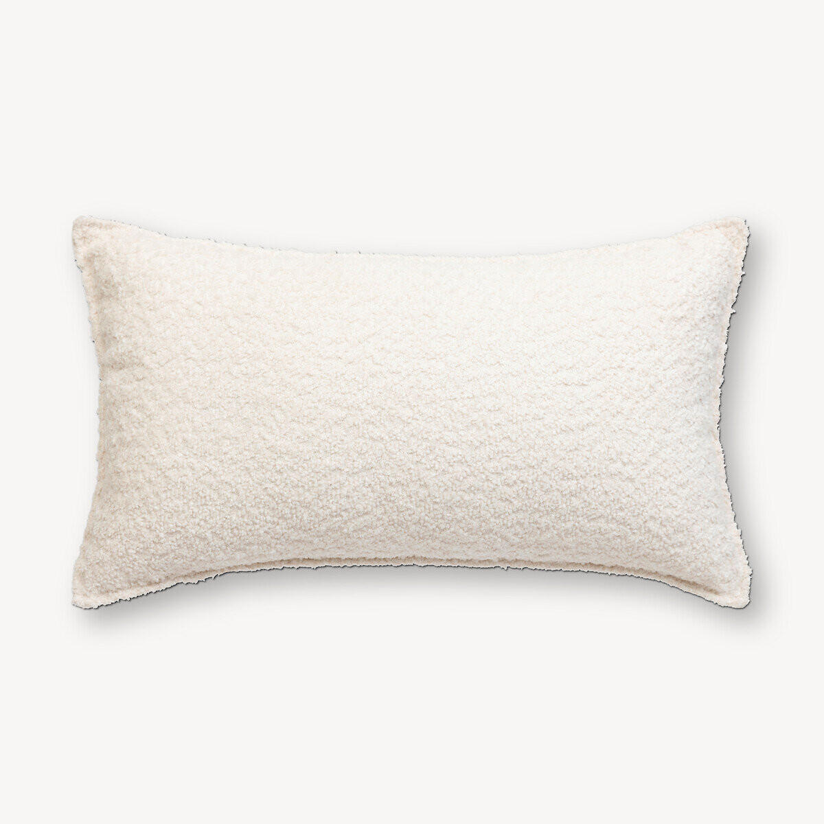 DEKOKISSEN Bouclé Soana 30/50 cm - Creme, Textil (50cm) - Atmosphera Createur d´interieur