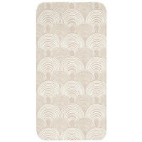 WC PŘEDLOŽKA Vlny - Textura - Béžová 60x120 cm - kašmírová, textil/plast (60/1cm) - OnlyWow