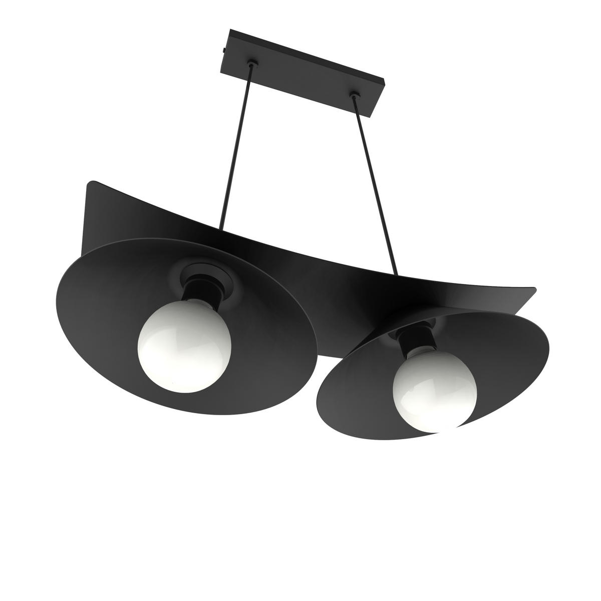 HÄNGELEUCHTE - Schwarz, Metall (25/50/16cm) - Lumicom