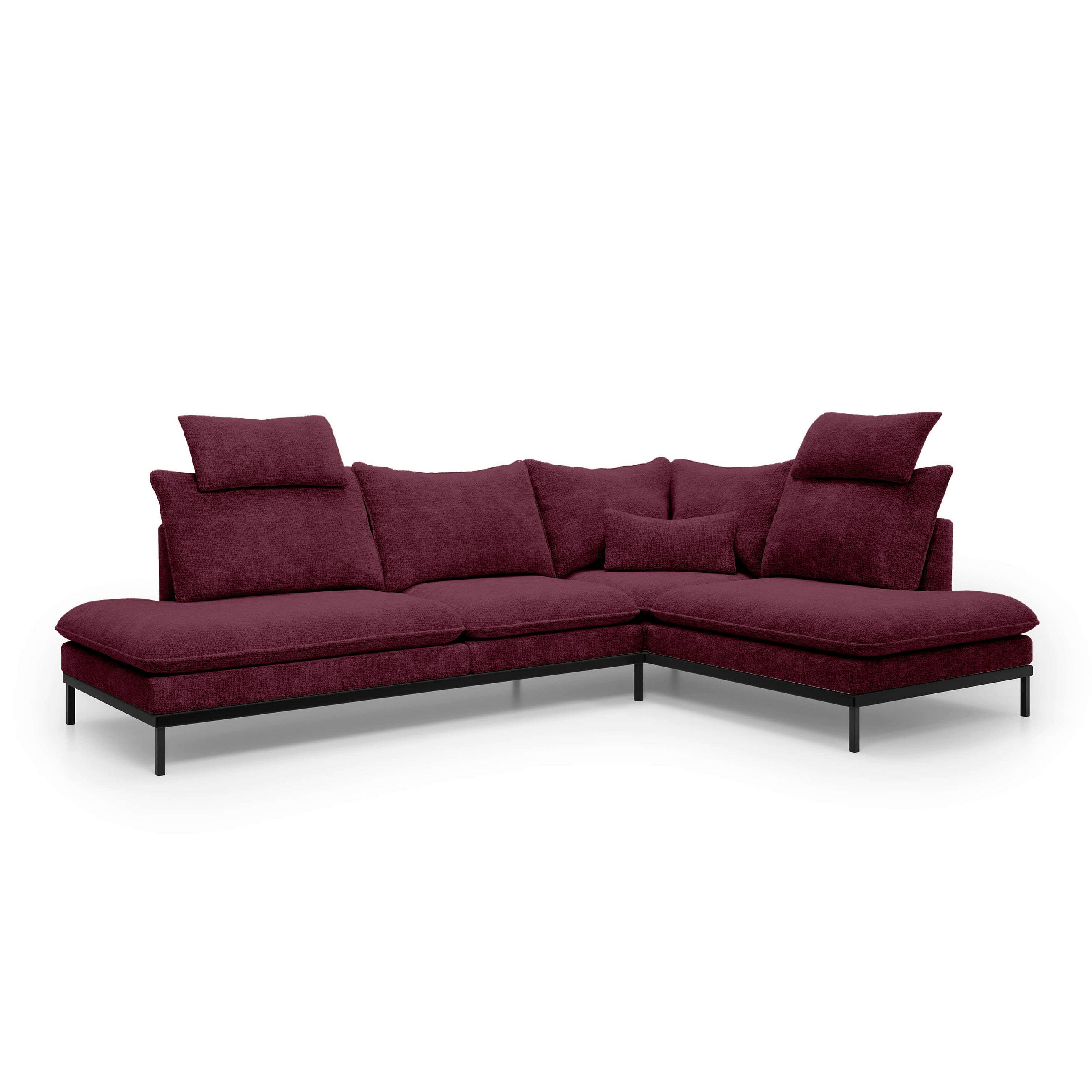 Pillovely Ecksofa Mehrfarbig 293x90x198 cm