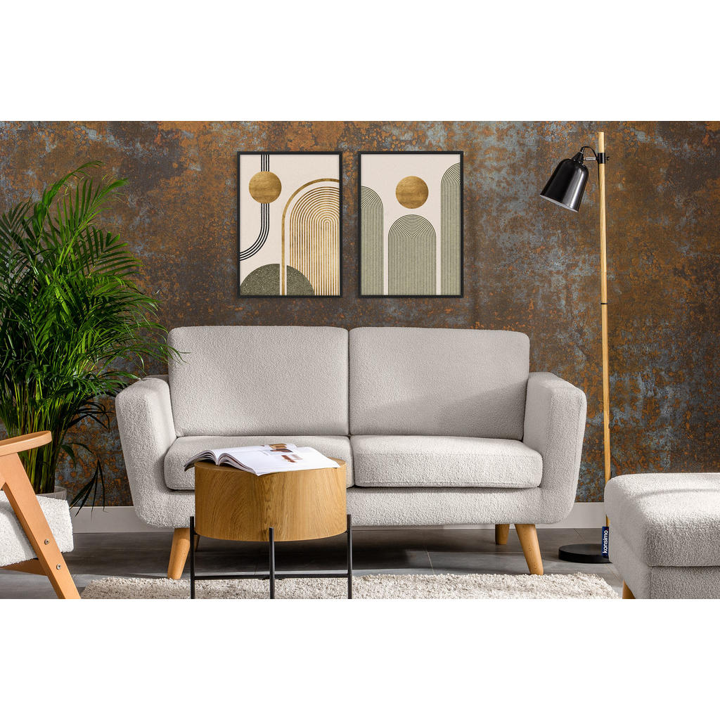 Thumbnail - Konsimo® Sofa, Weiß, Textil, 153x80x84 cm, FSC 100%, Hergestellt in Europa, Wohnzimmer, Sofas & Couches, Sofas