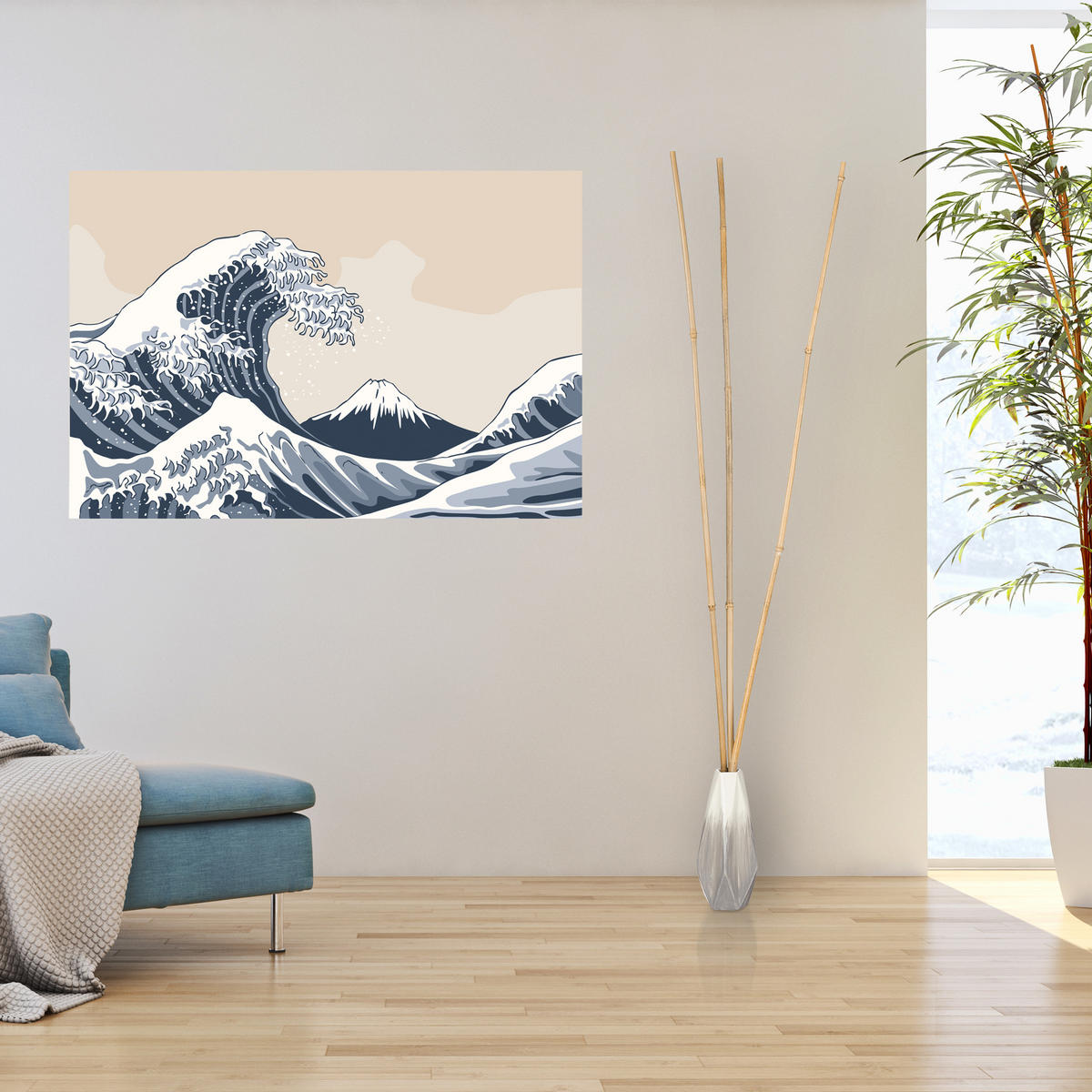 BAMBUSSTÄBE - Hellbraun, Holz (13/150/13cm) - Relaxdays