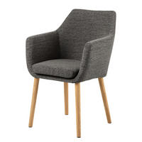 ARMLEHNENSTUHL - Anthrazit, Textil (58/84/58cm) - home24