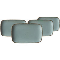 PLATTEN Casa Blau 24 x 15,5 cm 4er Set - Blau, Keramik (15.5/3/24cm) - Ritzenhoff Breker