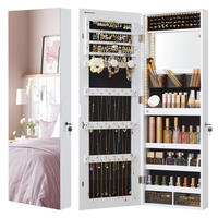 SCHMUCKSCHRANK Betty - Weiß, Holzwerkstoff (10/108/37cm) - SONGMICS