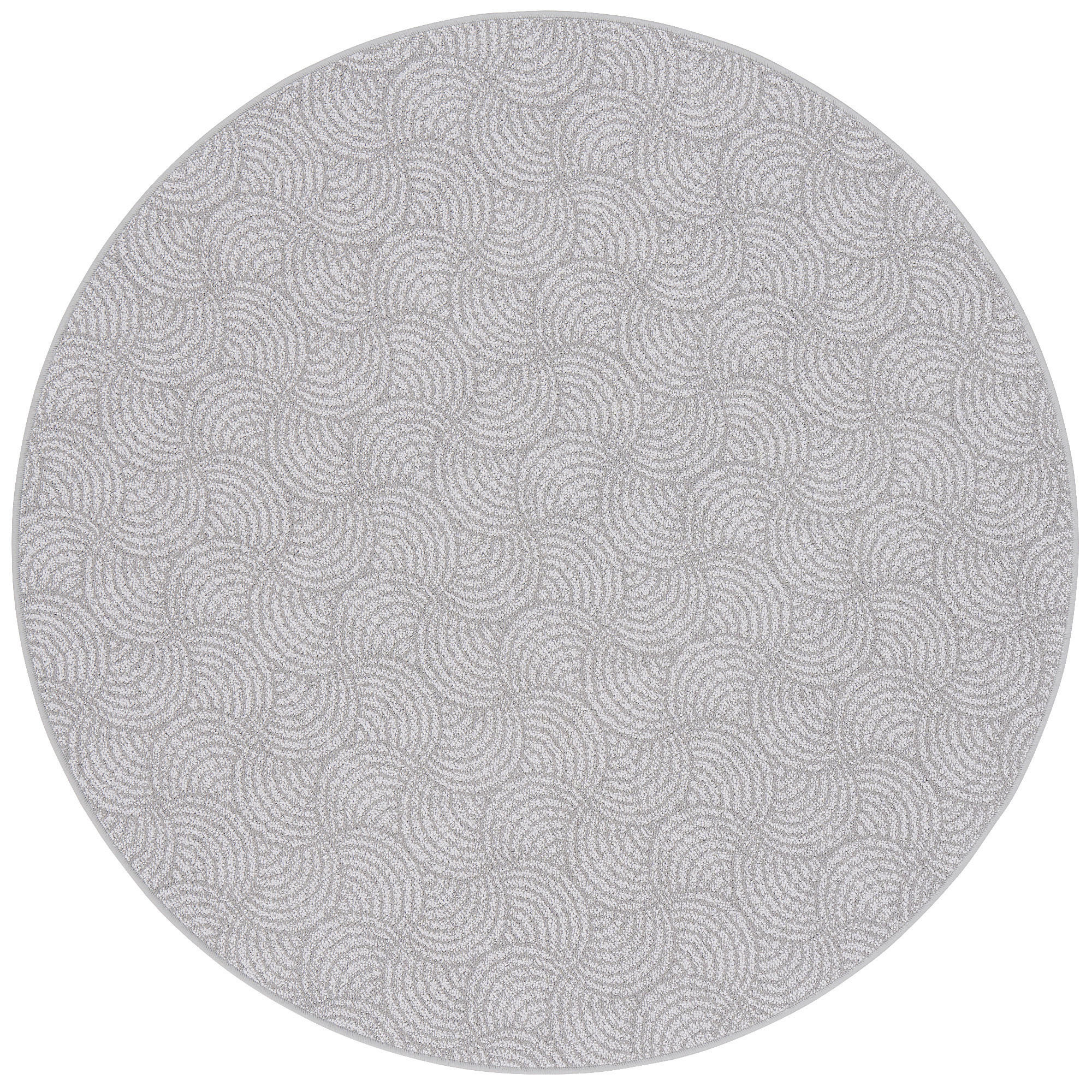 FEINSCHLINGE DESIGNER TEPPICH RUND CIRCLE - Grau, Textil (200/200cm) - Snapstyle