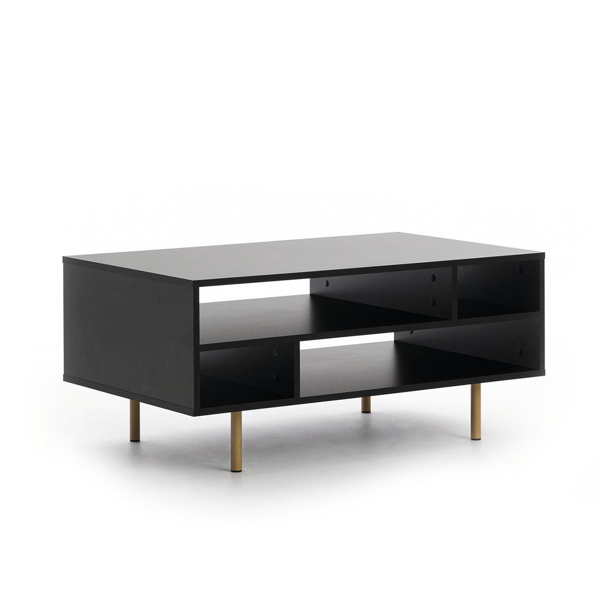 COUCHTISCH Bianco Schwarz - Schwarz, Holzwerkstoff (60/100/45cm) - Bettso