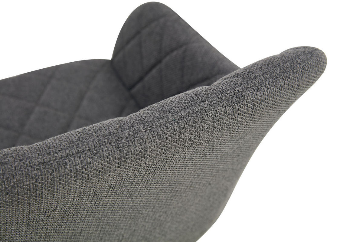 STUHL 2er Set Oslo Stühle in Anthrazit - gemütliches Design - Top Qualität B/H/T: 56x83x60 cm - Anthrazit, Textil (60/83/56cm)