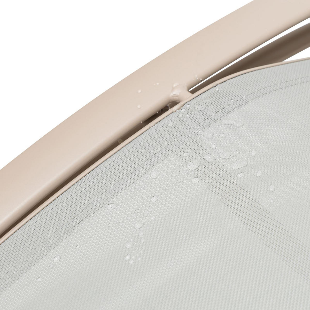 GARTENLIEGE RELAX grau, champagne - Grau, Textil/Metall (179/88/64cm) - IDIMEX