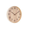 WANDUHR Pure Walnoot Ø40 cm - Hellbraun, Holz (40/40/4.5cm) - Karlsson