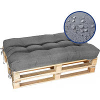 PALETTENKISSEN M - Grau, Textil (40/10/120cm) - KomfortKissen