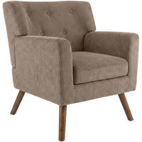 SESSEL Cord Taupe - Taupe/Braun, Textil (72/80/74cm) - CLP