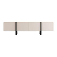 TV-BOARD - 180 cm x 45 cm - Holz, Platte - Beige - LUVONIA - Beige, Holz (180/50/45cm) - Vente-Unique
